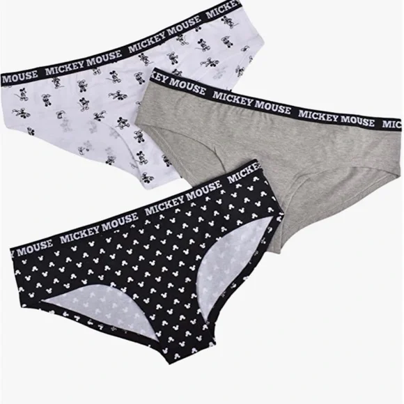 Sold! 3-Pack Disney Womens Mickey Mouse Hipster Panty Choose Size - Picture 2 of 7